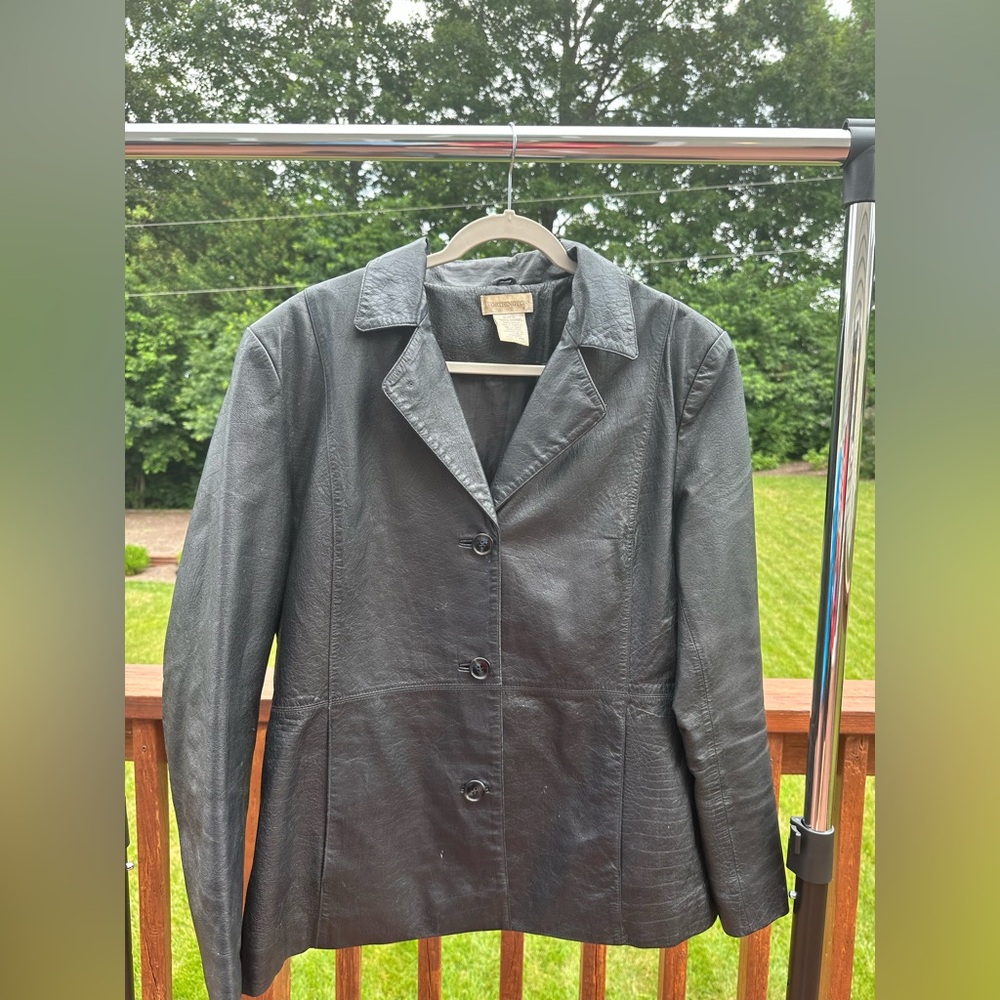 Worthington Black Leather Jacket